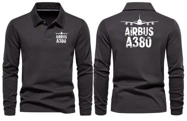 AIRBUS A380 LONG SLEEVE POLO